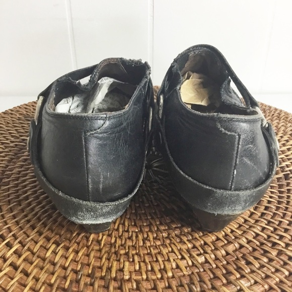 Charles David Leather Black Ankle Boots Western Style Size 9 Pointed - Picture 3 of 5